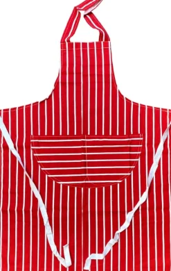 Butcher Apron Stripe Red