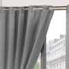 Cali Silver Blackout Eyelet Readymade Curtains