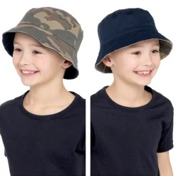 Camouflage Reversible Bucket Hat Khaki
