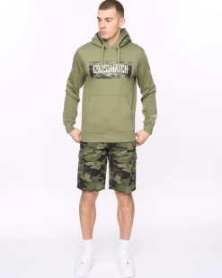 Camtort Hoodie Olive by Crosshatch