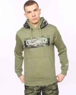 Camtort Hoodie Olive by Crosshatch