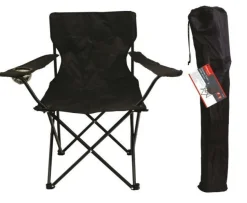 Canvas Chair With Arms Black
