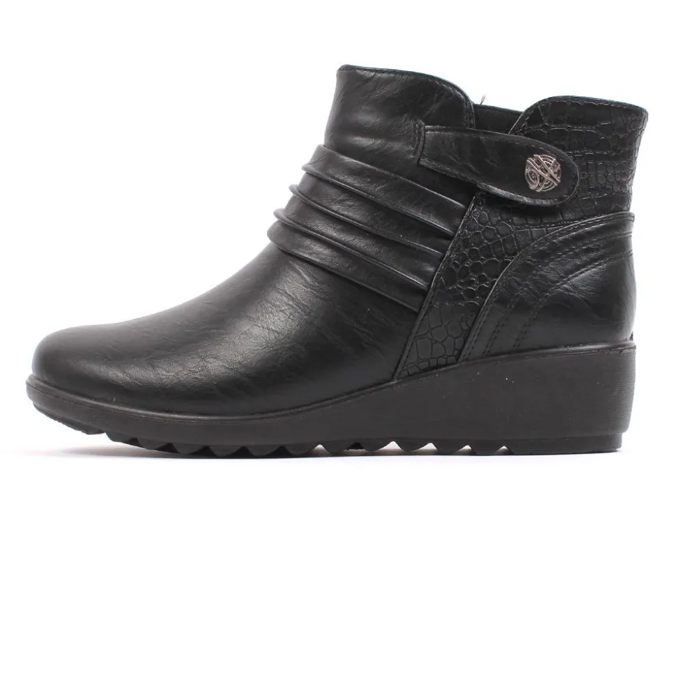 Cara Women's Comfort Walk Boots Black