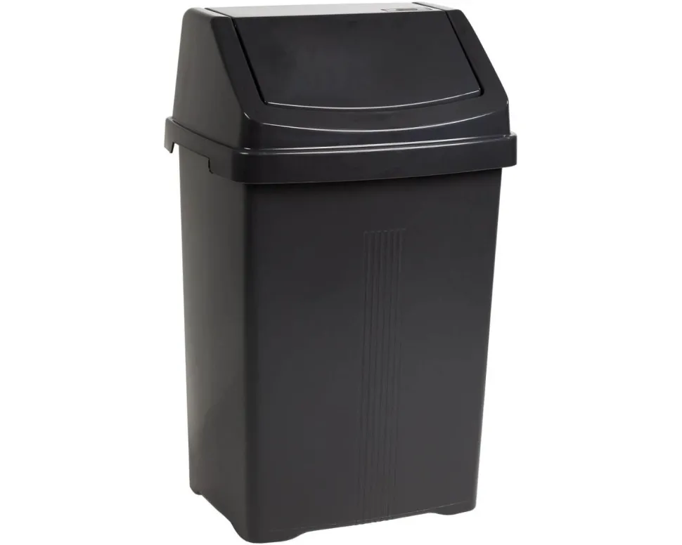 Casa 50 Litre Swing Bin Midnight
