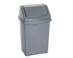 Casa 8 Litre Swing Bin Silver