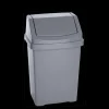 Casa 25 Litre Swing Bin Silver