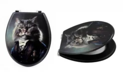Cat Printed Toilet Seat