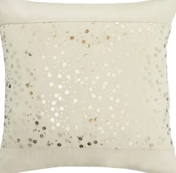 Catherine Lansfield Glitzy Sequin 43x43cm Cushion Cover Natural