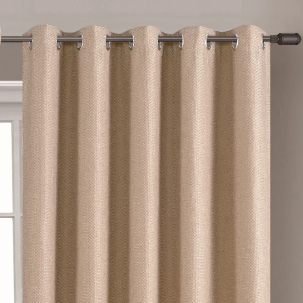 Cavendish Eyelet Readymade Curtains Natural 66x72