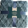 Chamonix Embossed Throw Blue