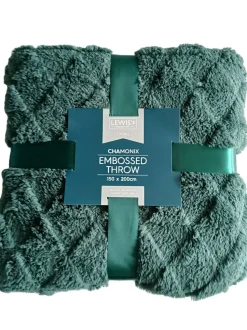 Chamonix Embossed Throw Forest