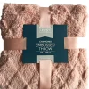 Chamonix Embossed Throw Rose