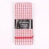 Check Tea Towels Red 3 Pack