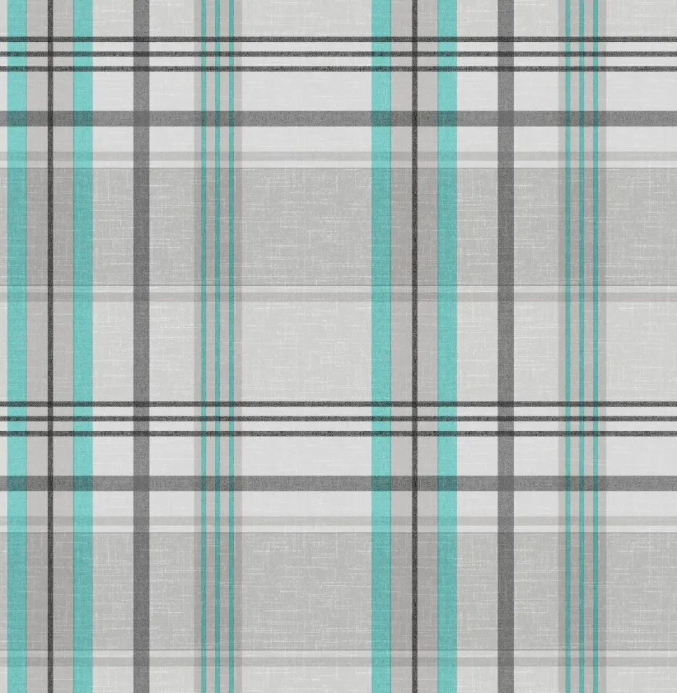 Check Teal Oil Cloth 725-4 Price by the metre