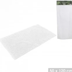 Chenille Bathmat White 50x120cm
