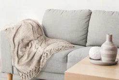 Chenille Throw Dove Grey