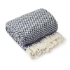 Cherokee Recycled Cotton Throw - Navy