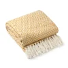 Cherokee Recycled Cotton Throw - Ochre