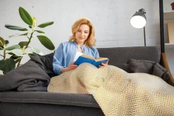 Cherokee Recycled Cotton Throw - Ochre