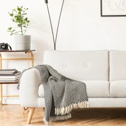 Cherokee Recycled Cotton Throw - Black