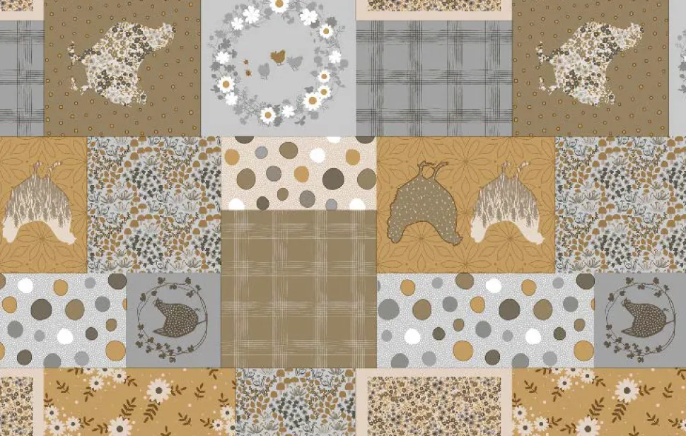 Chicken Oil Cloth Tablecloth DT31 - Price by the Metre