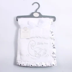 Christening Blanket Wrap Little One White
