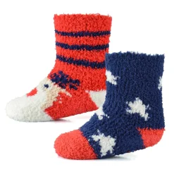 Christmas 2 Pack Socks Reindeer Stripe