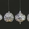 Christmas Lights Silver LED Bauble 20cm