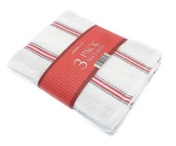 Christmas Linear Tea Towels 3 Pack