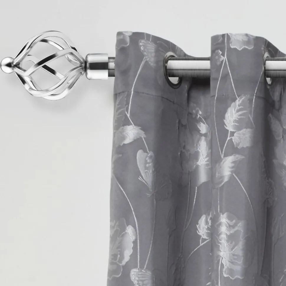 Chrome Cage Curtain Pole 25/28mm