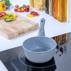 Classic 16cm Grey Non Stick Milk Pan