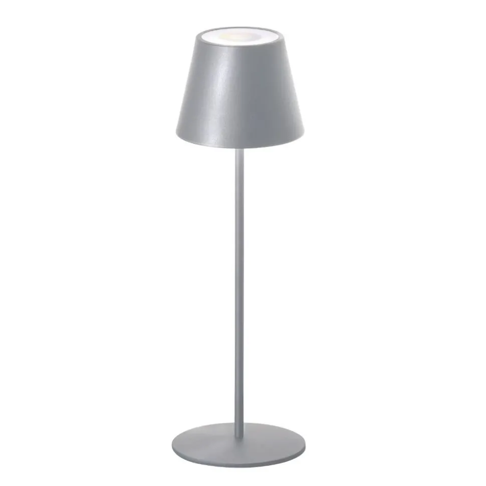 36cm IP54 LED Touch Lamp Silver