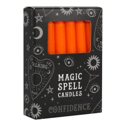 Confidence Spell Candles Orange - 12 Pack