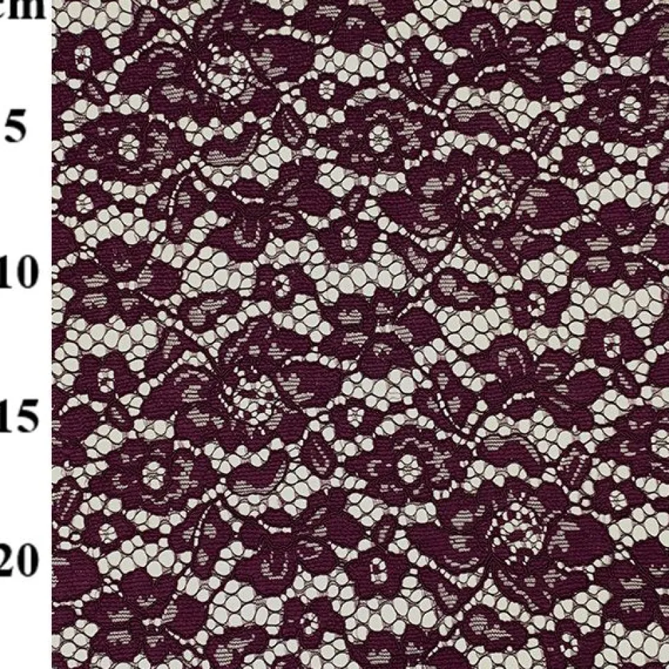 Corded Lace Fabric Purple