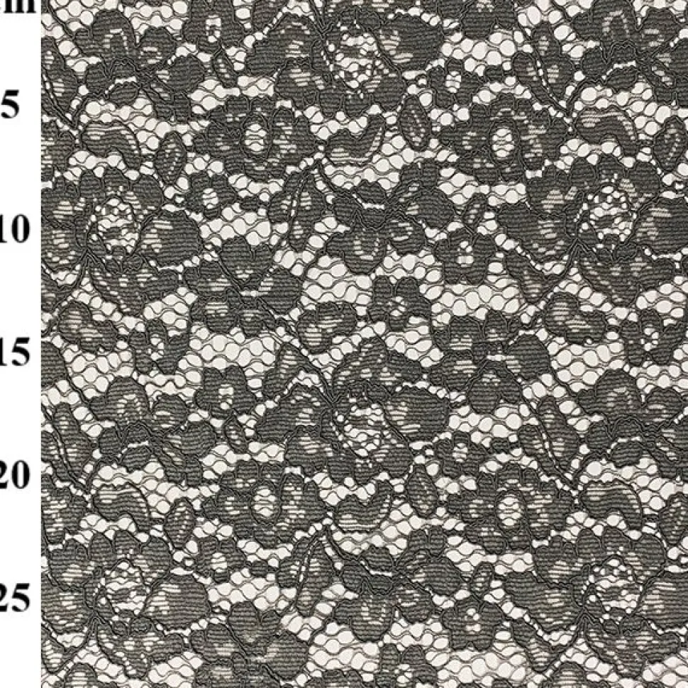 Corded Lace Fabric Silver