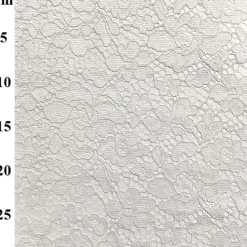 Corded Lace Fabric White