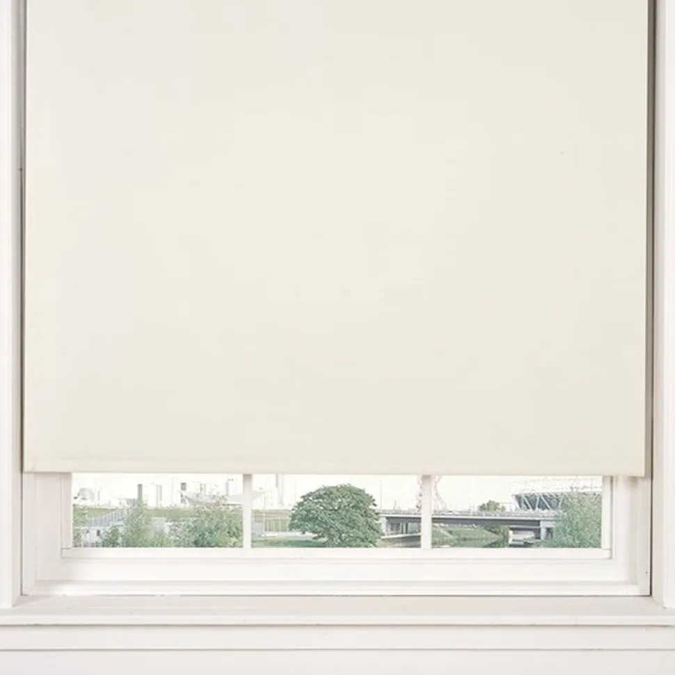 Cream Blackout Roller Blind 165cm Drop