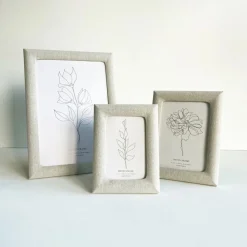 Cream Linen Photo Frame A4