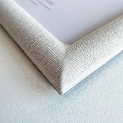 Cream Linen Photo Frame A4