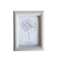 Cream Linen Photo Frame 5x7''