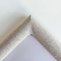 Cream Linen Photo Frame 5x7''