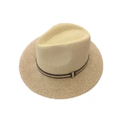 Cream Panama Hat with Band