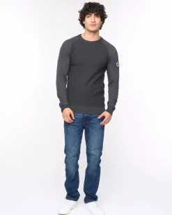 Crestfield Crew Knit Black Marl by Bewley & Ritch