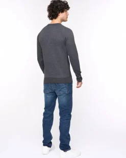 Crestfield Crew Knit Black Marl by Bewley & Ritch