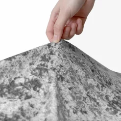 Crushed Velvet Stretch Sofa Cover Silver