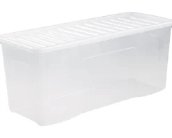 Crystal 133 Litre Box & Lid Clear
