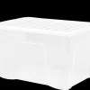 Crystal 102 Litre Box & Lid Clear