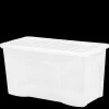 Crystal 110 Litre Box & Lid Clear