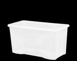 Crystal 110 Litre Box & Lid Clear
