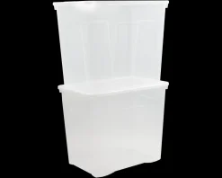 Crystal 160 Litre Box & Lid Clear